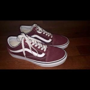 Burgundy Old Skool Vans